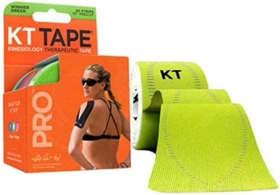 KT Tape Kinesiology Therapeutic Tape Pro 20 Strips 10” Precut Winner Green NEW