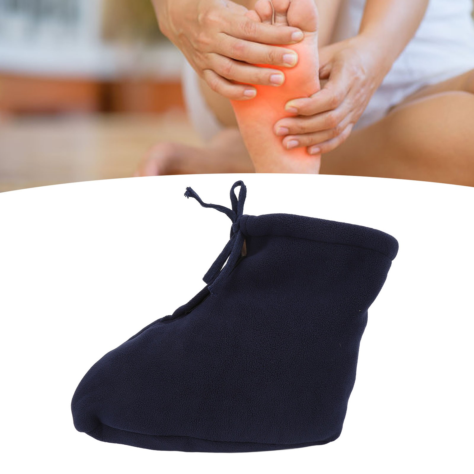 Dark Blue L Cast Toe Cover Sock Thickened Padded Cast Foot Warm Sock For ☆
