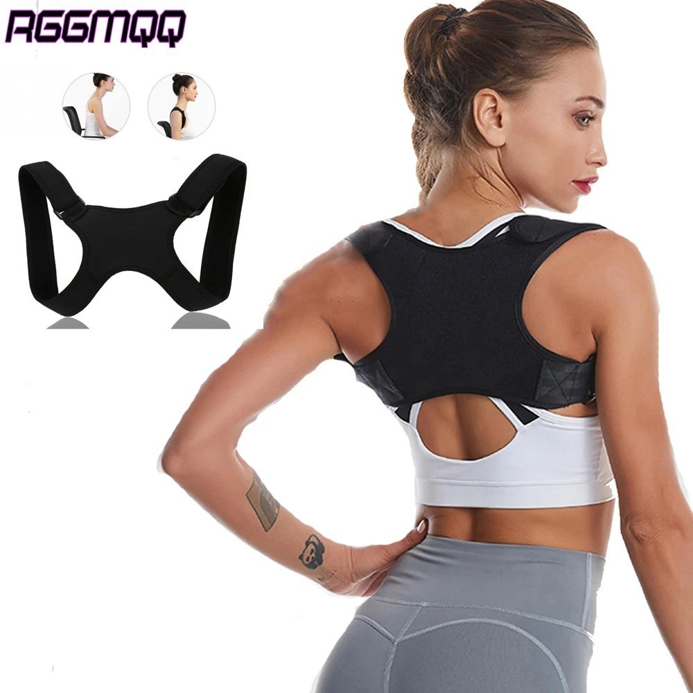 Fully Adjustable Straightener Upper Spine Support Men Women BackBack Brace Postu