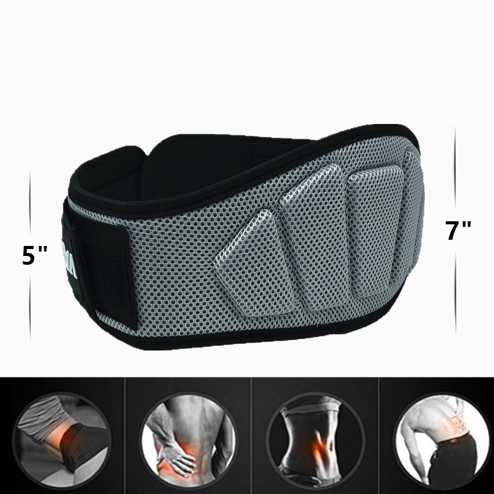 Adjustable Weight Lifting Lumbar Support Lower Waist Back Belt Brace Pain Relief
