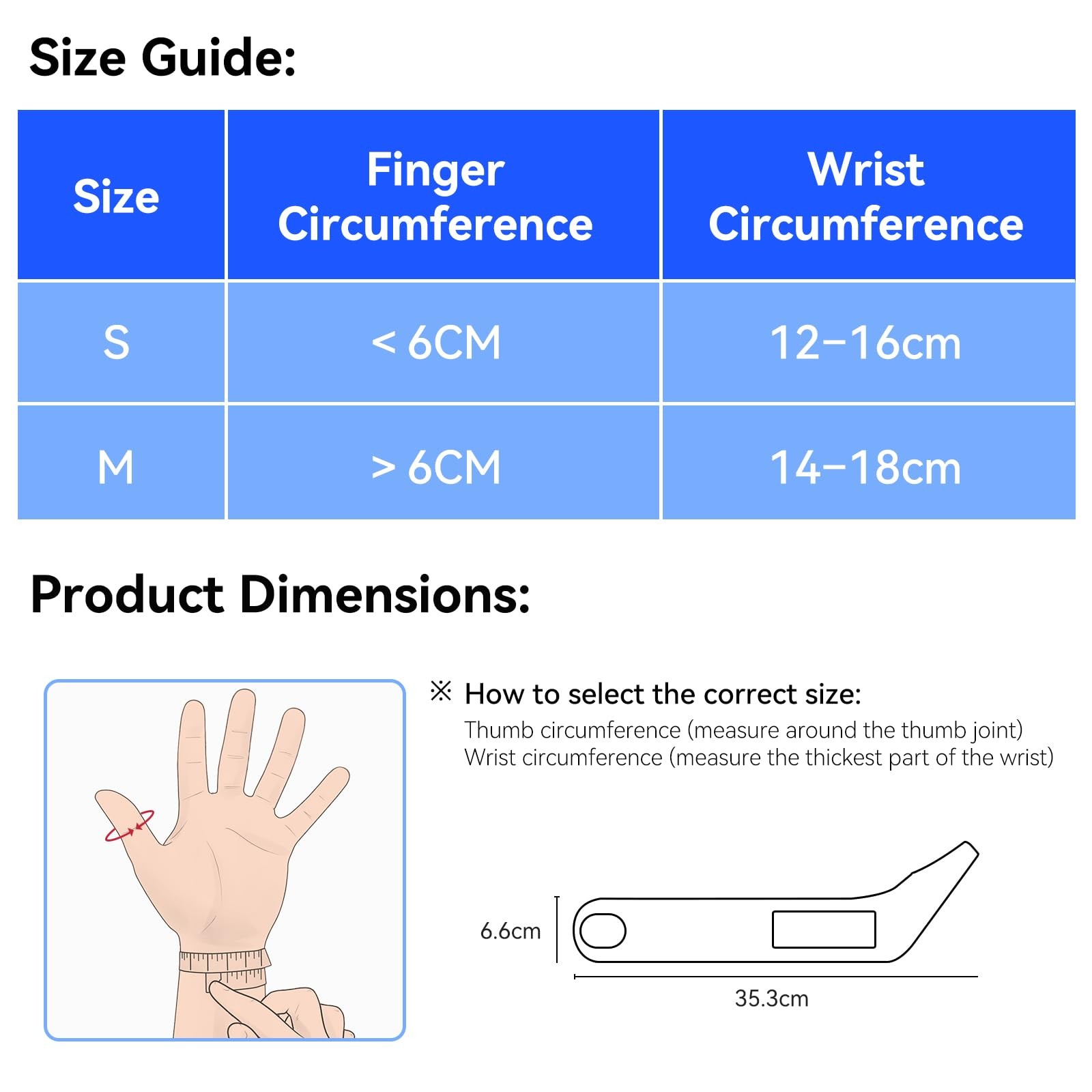 Thumb Wrist Brace 1 Pair for Arthritis Pain Relief for Men Women