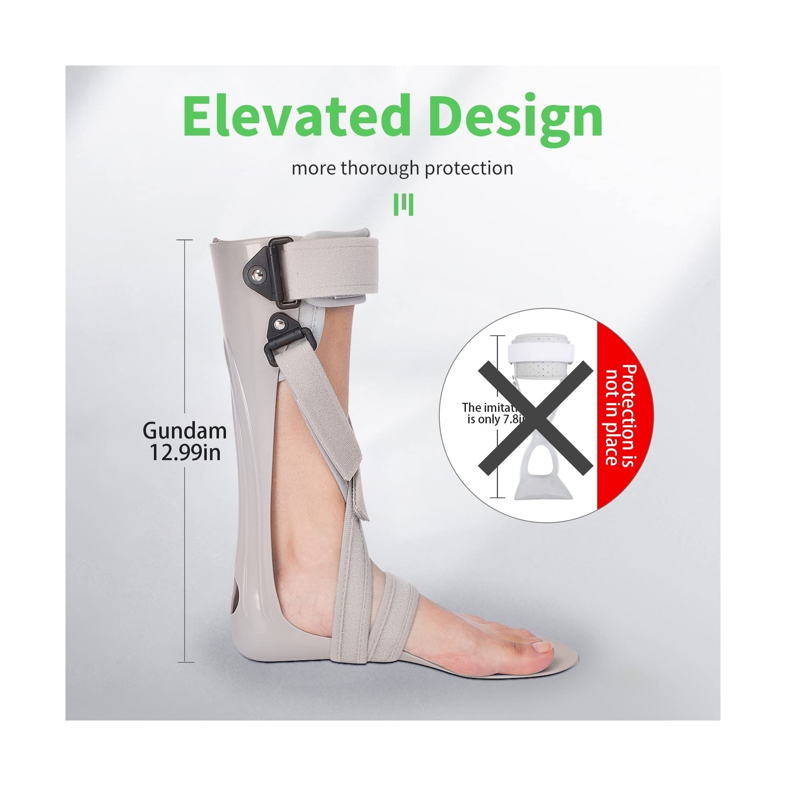 GHORTHOUD AFO Foot Drop Brace Splint Ankle Foot Orthosis Walking with Shoes o…