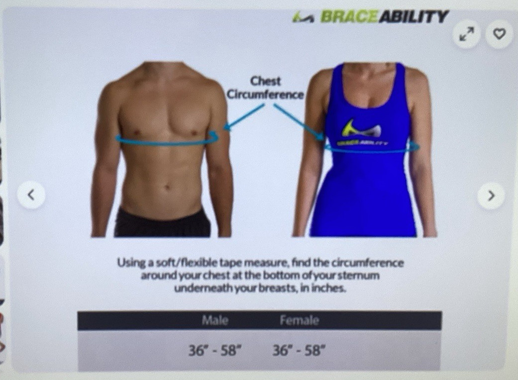 BraceAbility Rib Injury Binder Belt – Pack of 1 – White #10W03