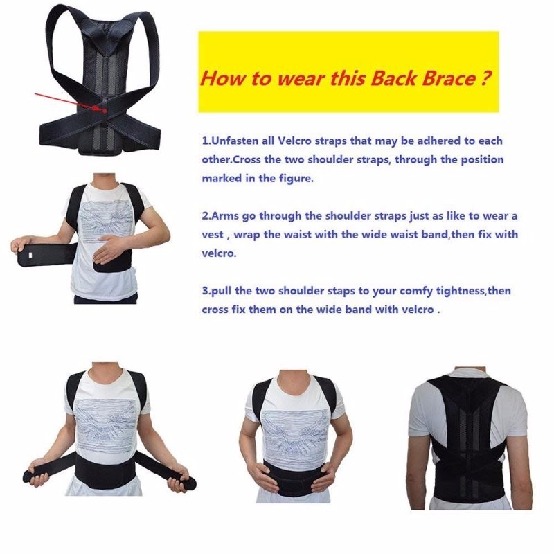 Chest Support Belt Back Shoulder Posture Corrector Therapy Humpback Brace Vest