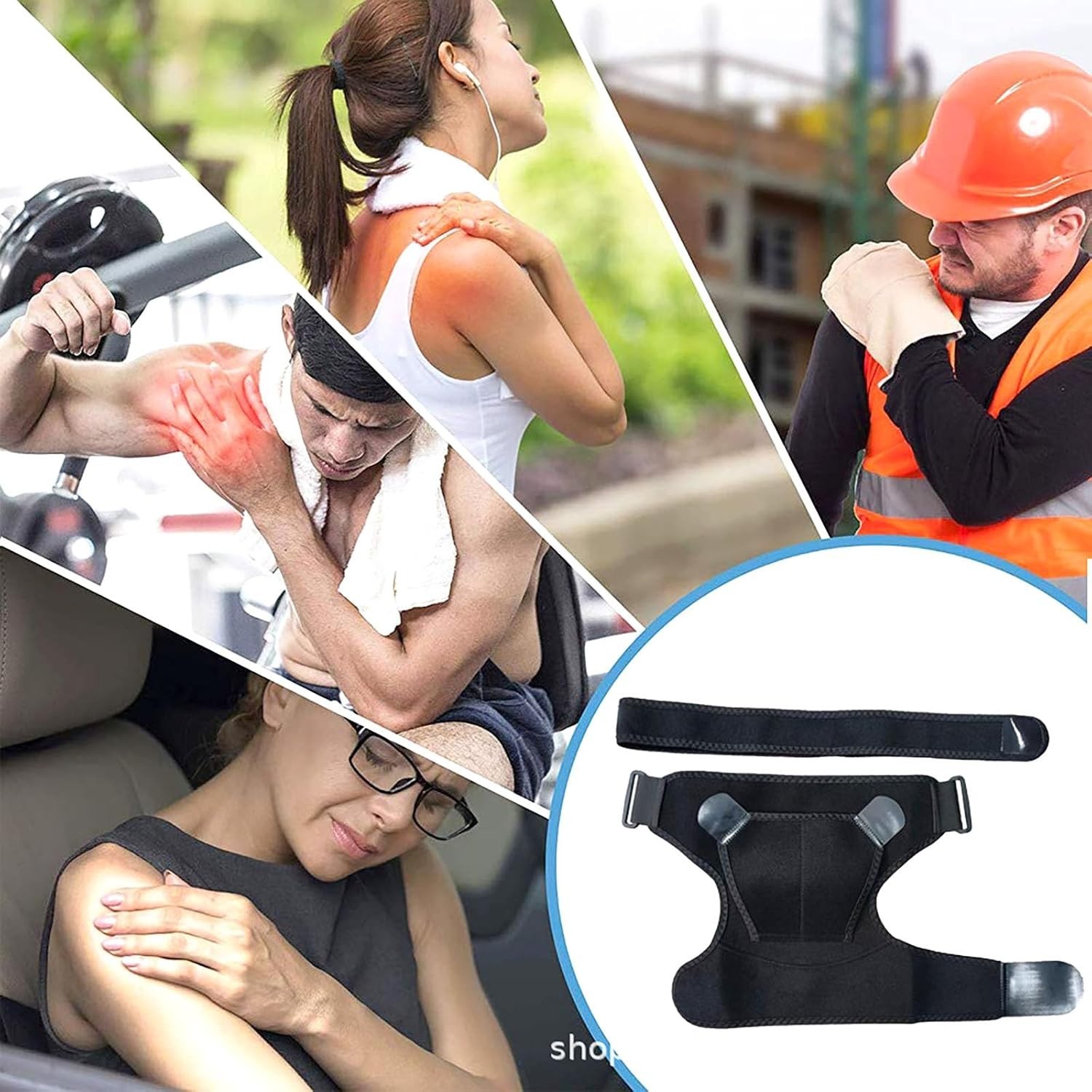 Lightweight Adjustable Shoulder Brace – Comfort & Support for Active Lifestyle