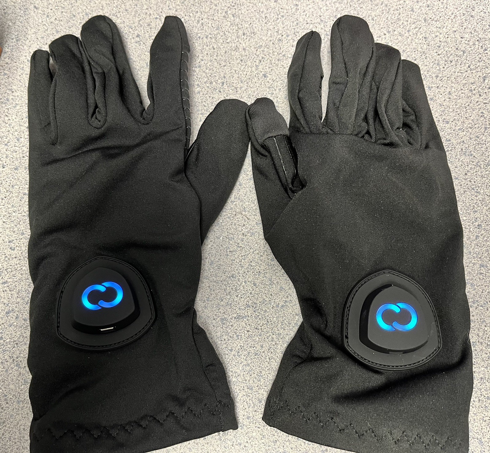 Copper Compression CopperVibe Vibration Heat Therapy Gloves Black (1 Pair)