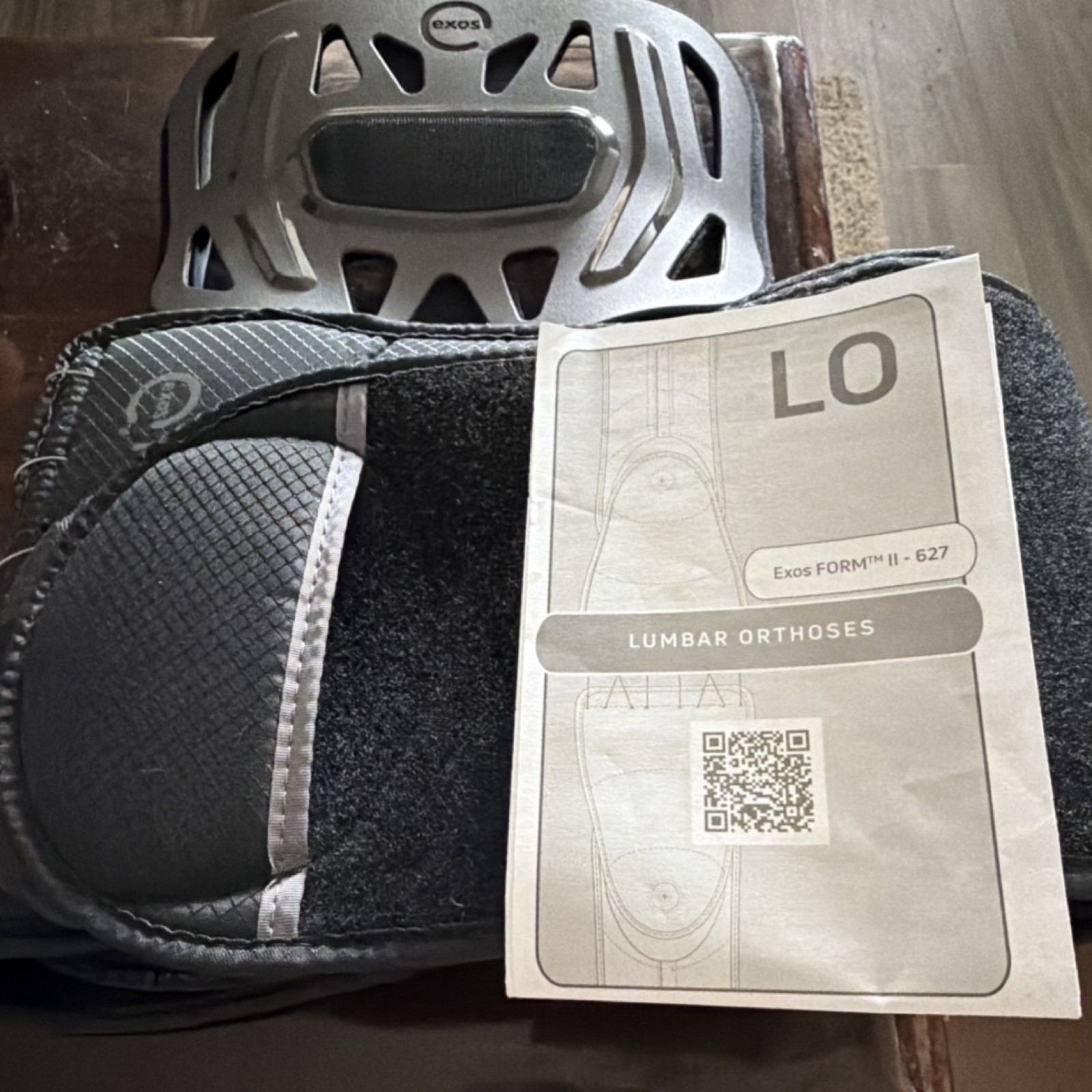 Exos FORM II 627 Lumbar Orthosis Back Brace LO Gray MPN 627 for Back Support