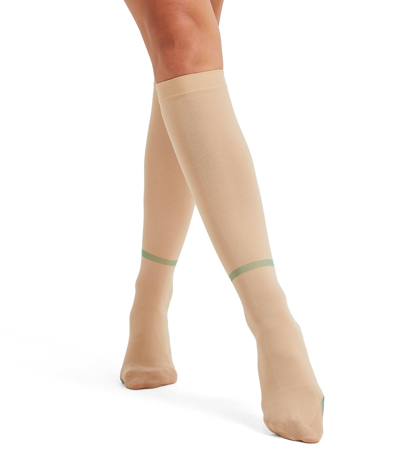 Extended Size 3XL Anti Embolism Compression 3X-Large, Knee High Beige