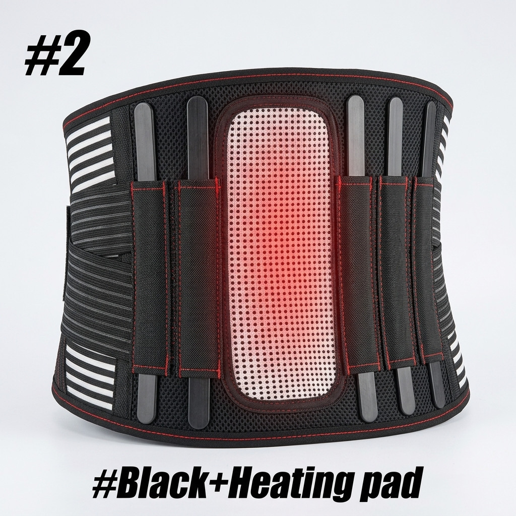 Lower Back Brace Belt 5 Stays Breathable Anti-Slip Lumbar Support Men Women