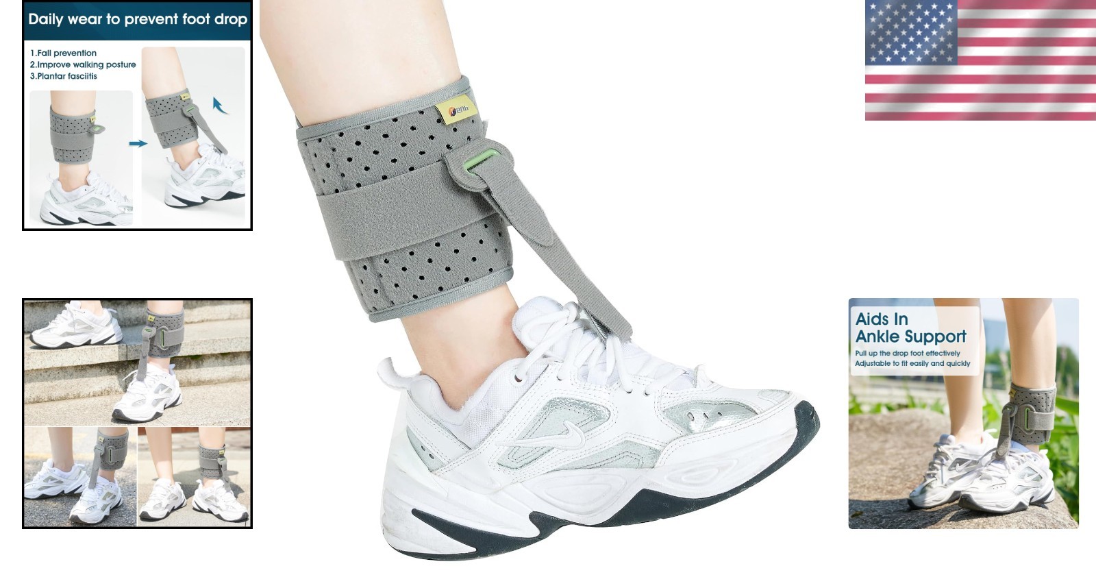 Innovative Adjustable Foot Drop Support Brace – Maximum Comfort for Walking