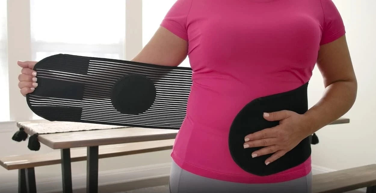 Hernia Belt for Men or Women C Section Belly Binder & Abdominal Binder (XXL)