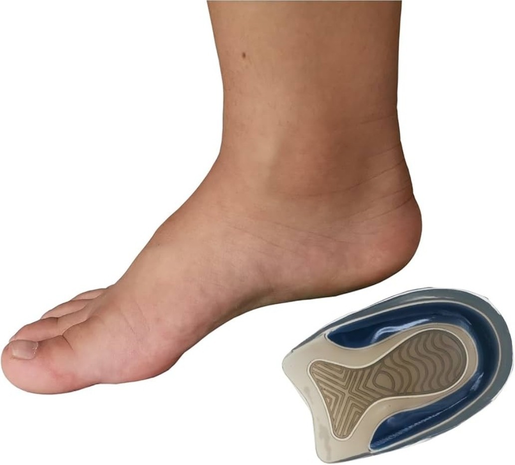 2 Pair Kids Heel Cups for Heel Pain Sport Shock Absorbing Lightweight (Kids 3-7)