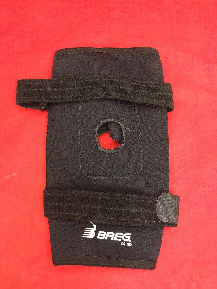 NEW OPEN BOX BREG Adjustable Horseshoe Open Back Knee Brace XL 07135 Black