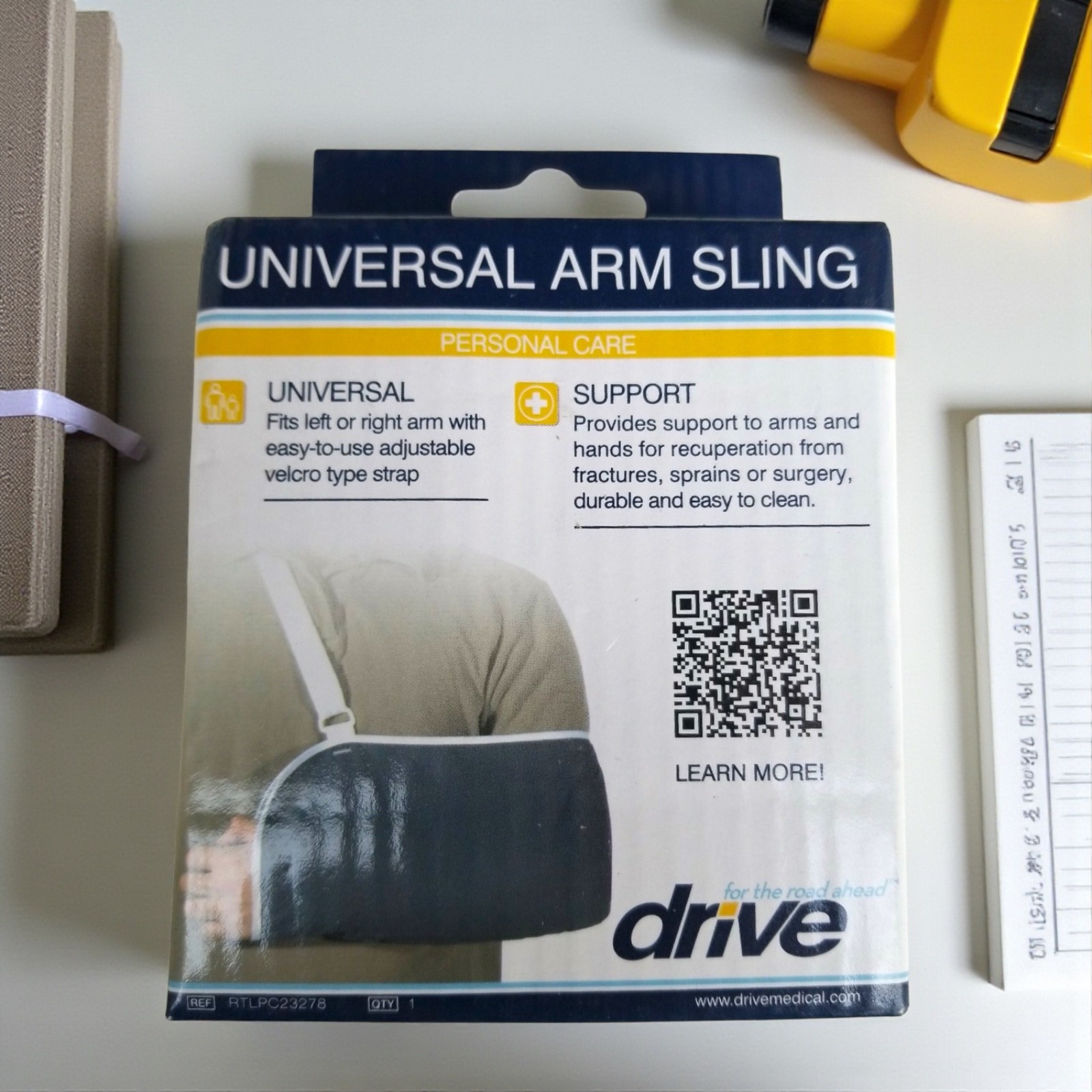 Drive Universal Arm Sling Adjustable Hook & Loop Closure Support NEW in Box