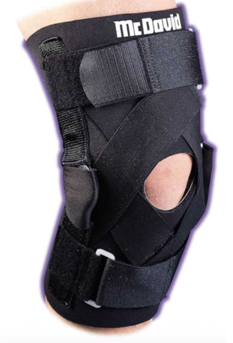 (New) McDavid Deluxe Hinged Knee Brace – 427T – Small Size/Black Color