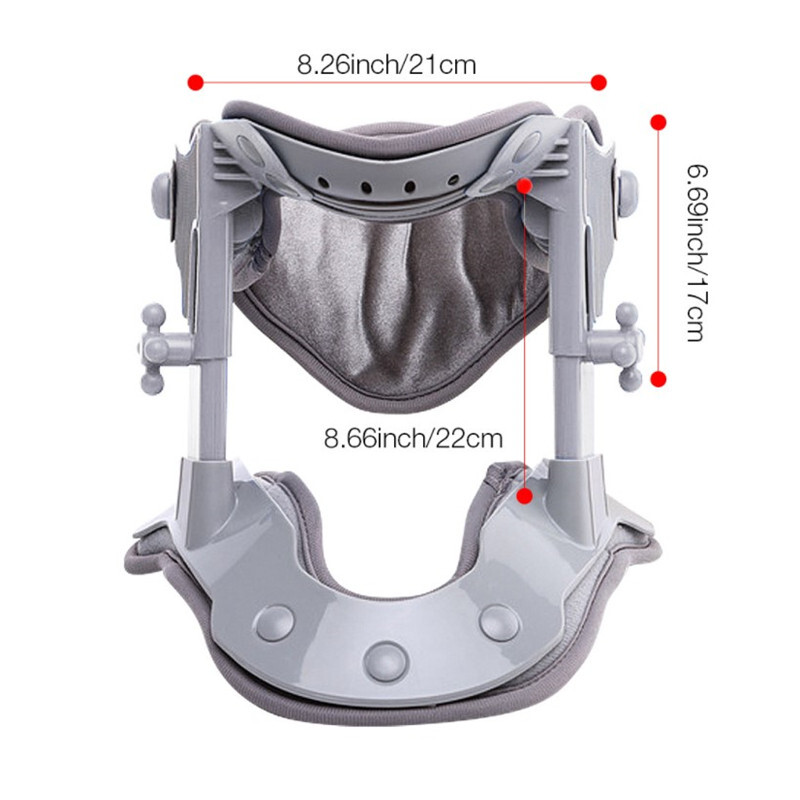 Cervical Neck Traction Device Heating Brace Support PainRelief Stretcher Therapy