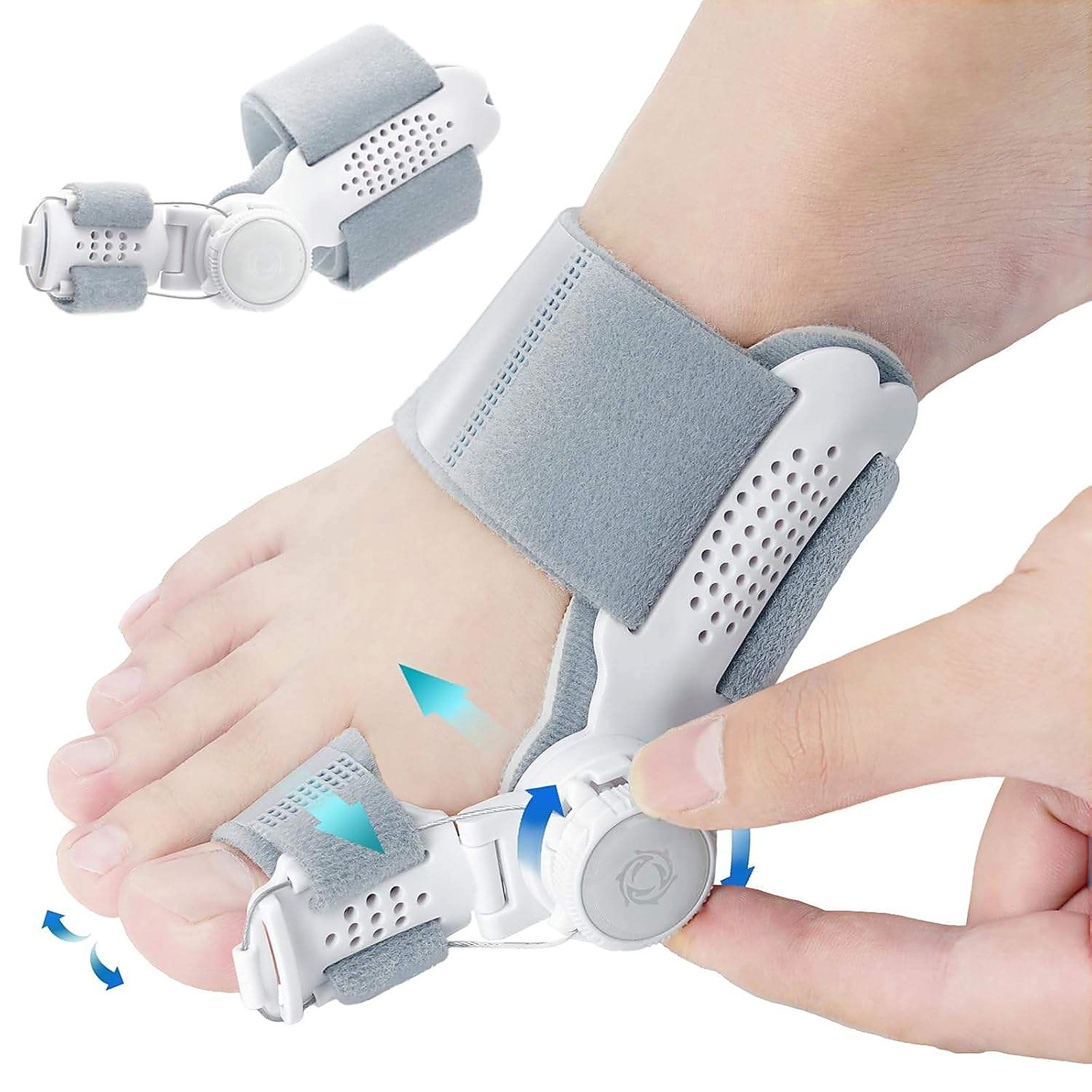 Bunion Fix Corrector Adjustable Big Toes Straightener Splints Hallux Valgus Pain