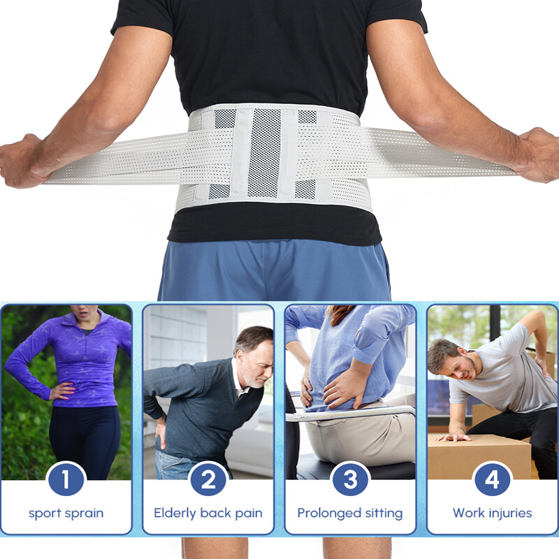 Adjustable Lower Back Support Lumbar Brace Waist Belt For Men Women Pain Relief