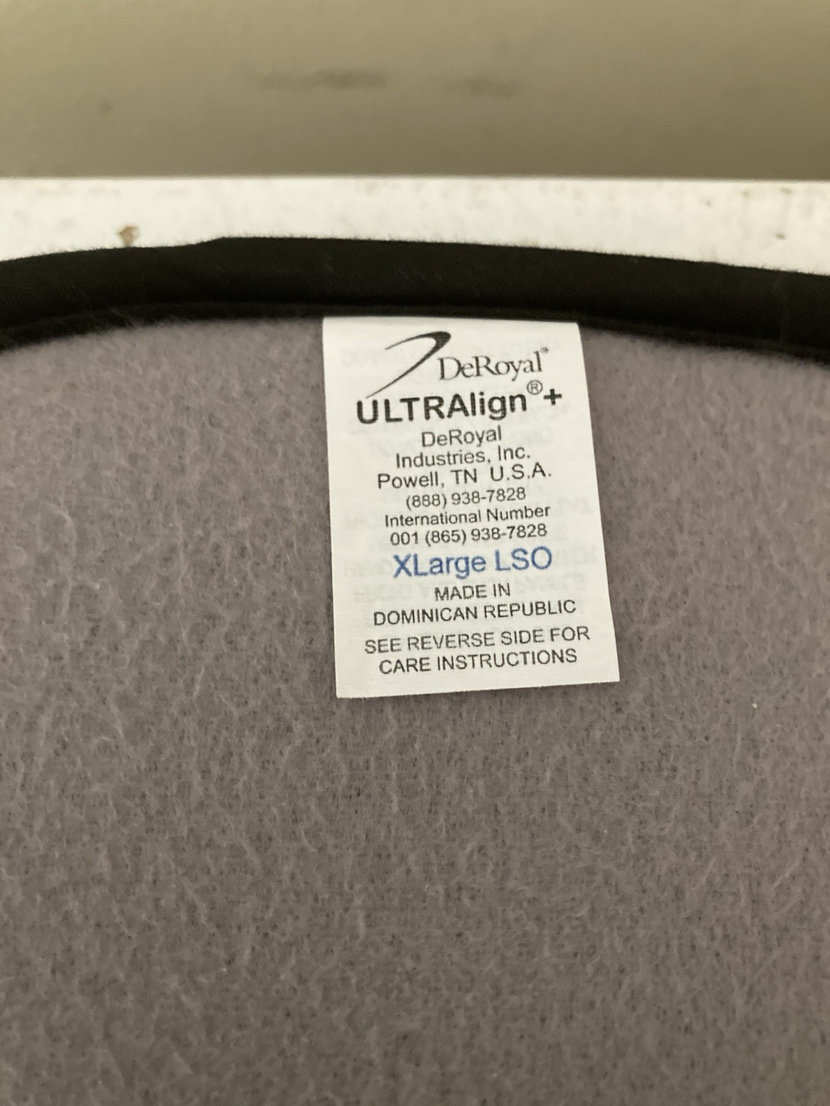 DEROYAL ULTRAlign Lumbar Support Back Brace Size XL, New Without Tags