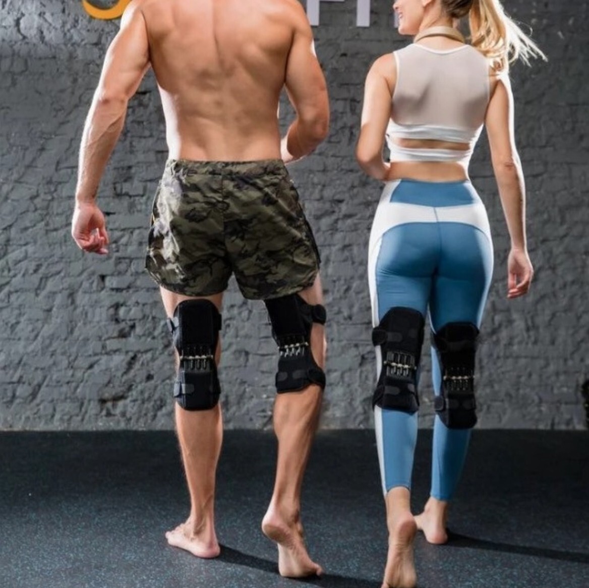 Adjustable Heavy Duty Knee Brace Support with Spring System Joint Pain Relief