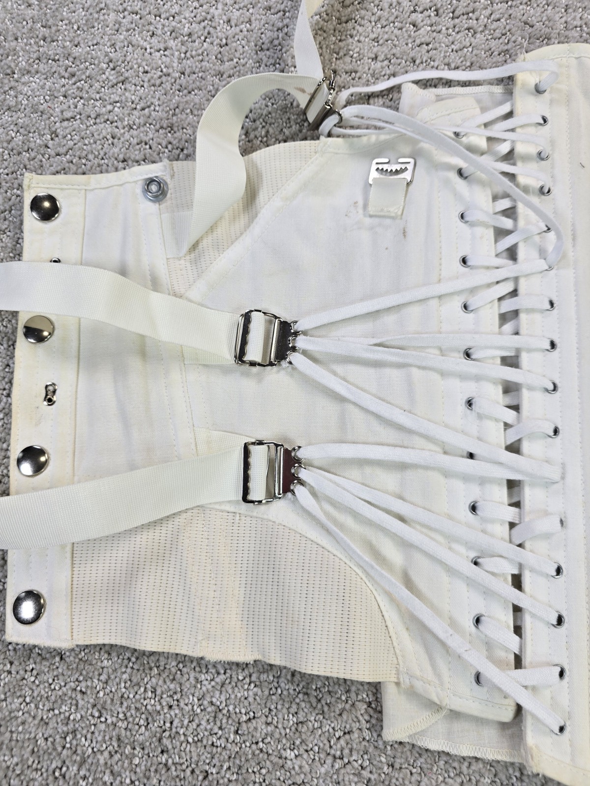 Vintage Freeman 36 Lumbosacral Ivory Orthotic Corset Brace Back Support READ