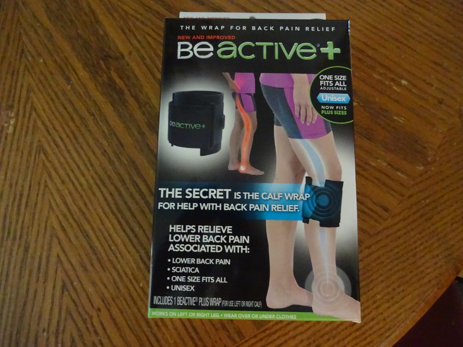 BRAND NEW UNISEX ONE SIZE BEACTIVE+ “THE WRAP FOR LOWER BACK PAIN & SCIATICA”