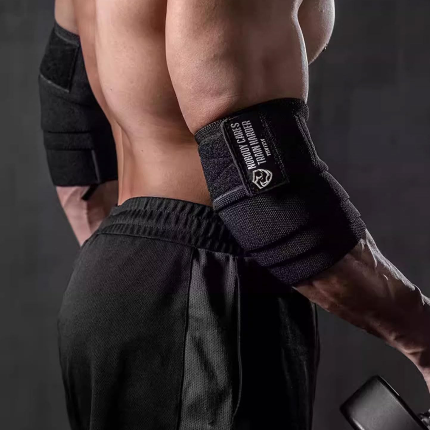 1 Pair, 47″ Elastic Elbow Support & Compression Powerlifting, Fitness, Cross …