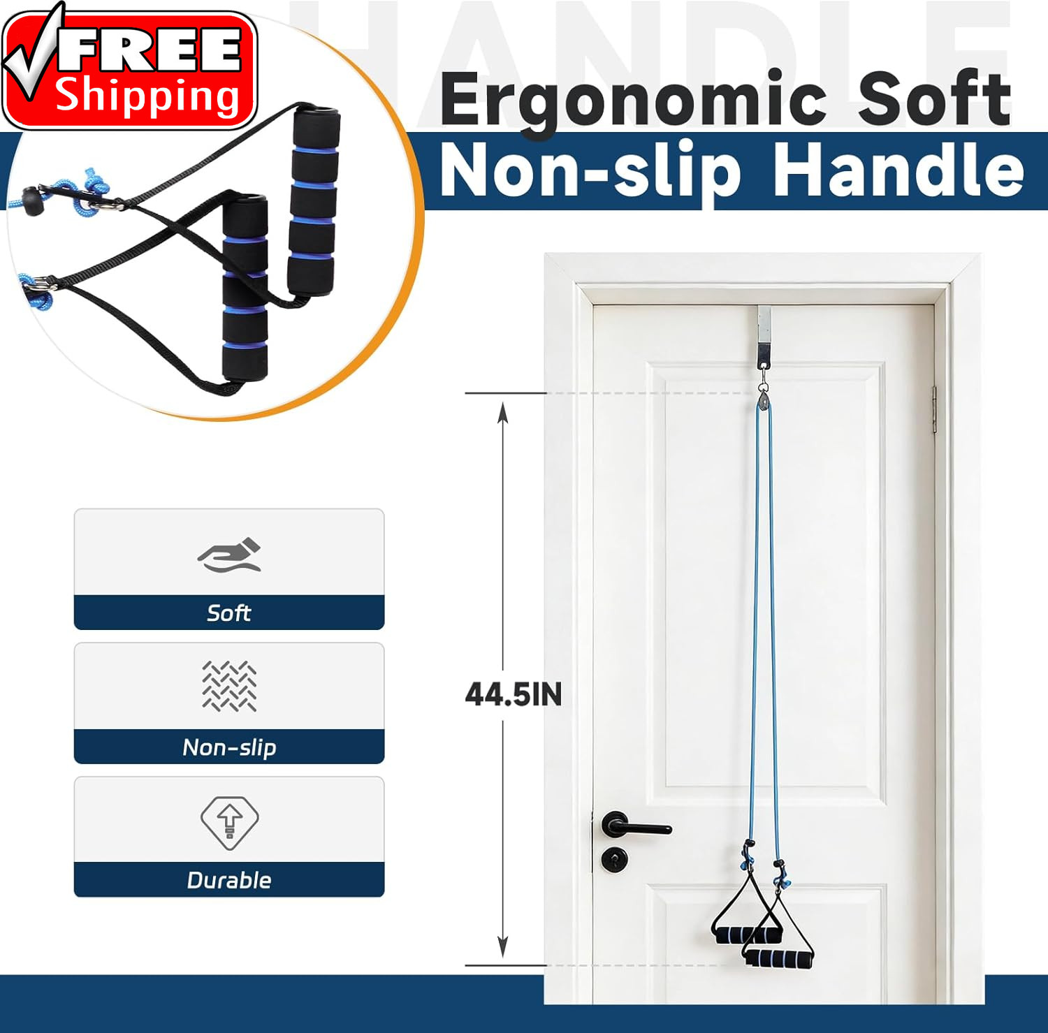 Shoulder Pulley for Physical Therapy, Rehab and Arm Exercise | Over-The-Door Pul