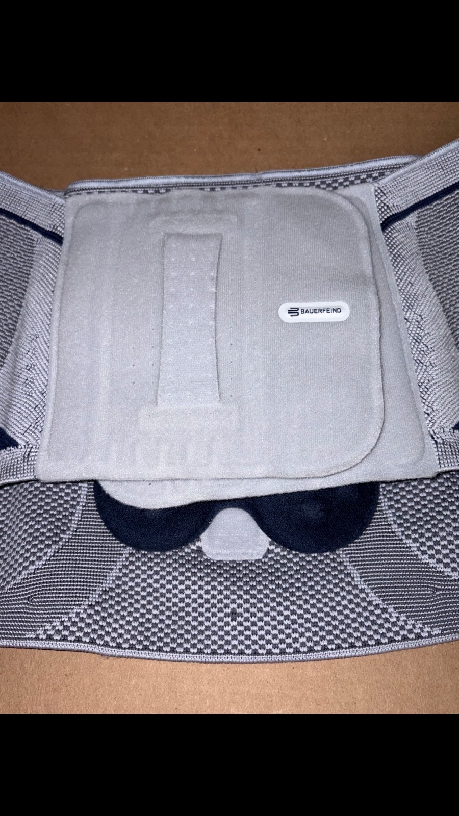 Bauerfeind LumboTrain Waisted Back Support Brace Lumbar Size 4 Never Used Gray