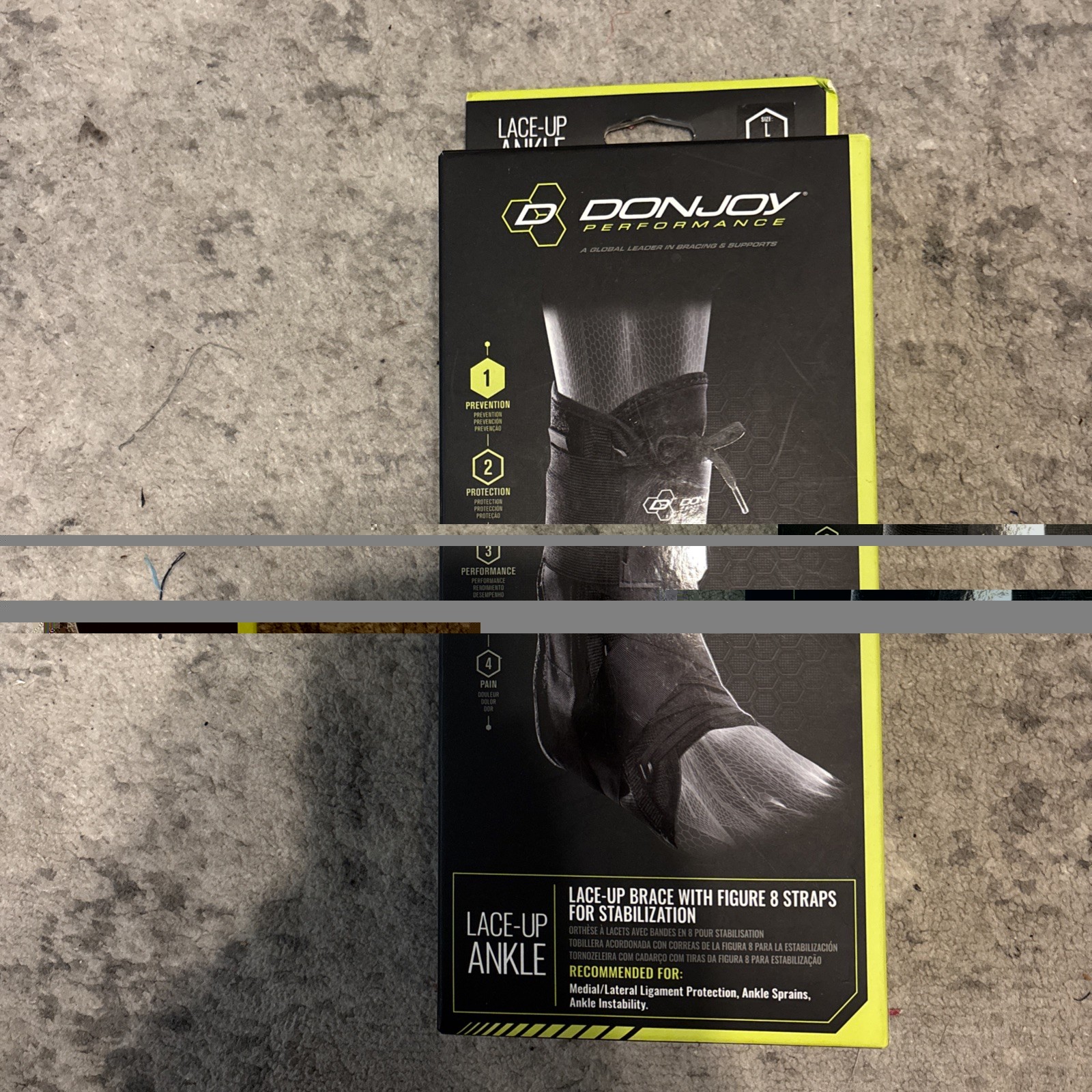 NEW DonJoy Performance Lace-Up Ankle Brace Size L Large Left Or Right Foot