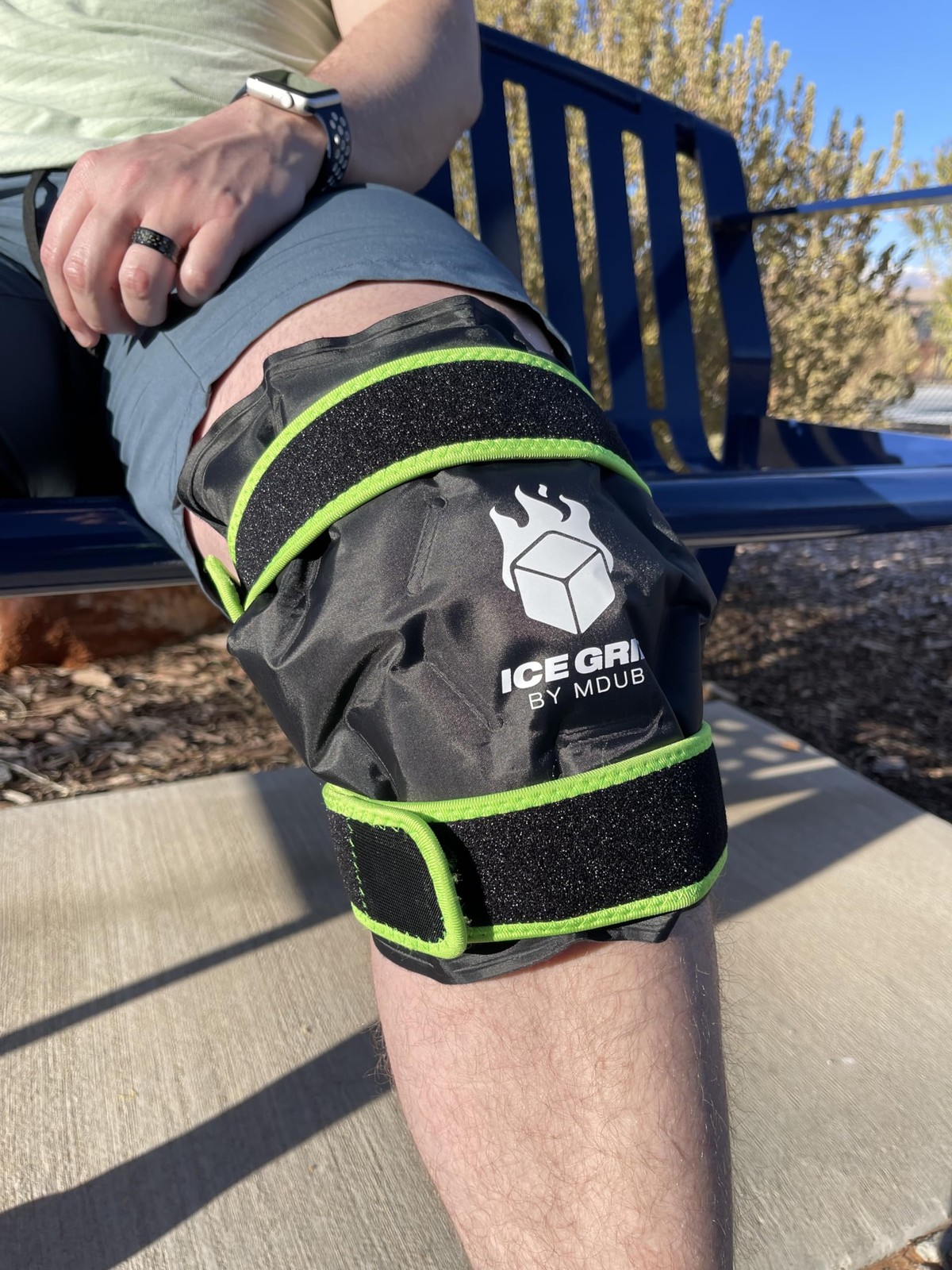 ICE GRIP Knee Hot & Cold Ice Wrap Post Surgery Compression Reusable Gel Pack