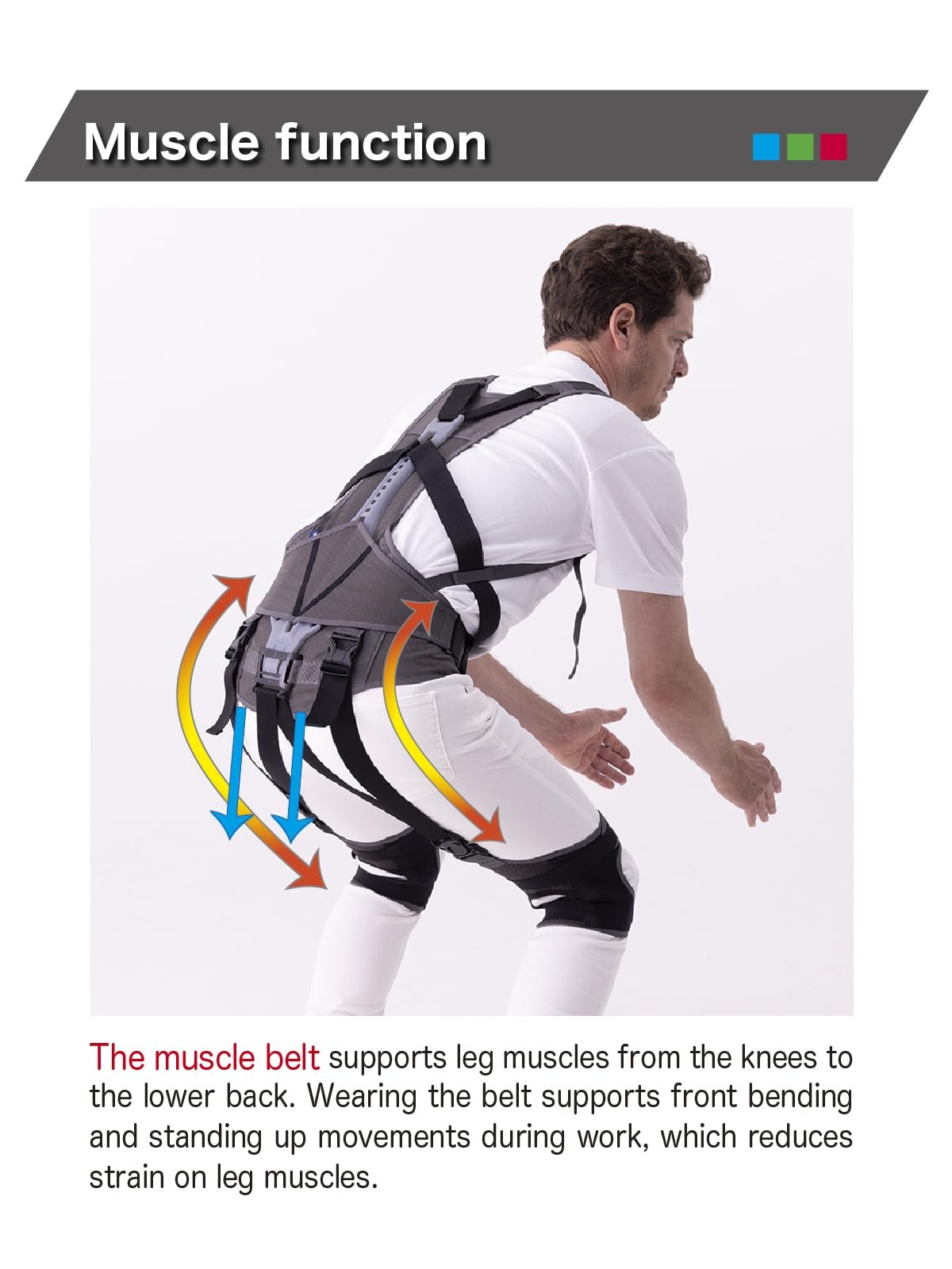 SUPPORT JACKET Bb+PRO III Exoskeleton Back Brace 43% Strain Reduction L-3L