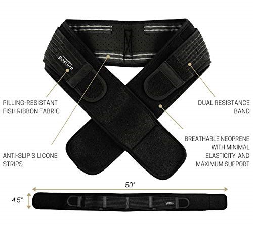 Vriksasana Sacroiliac Hip Belt for Women and Men That Alleviate Sciatic, Pelvic,