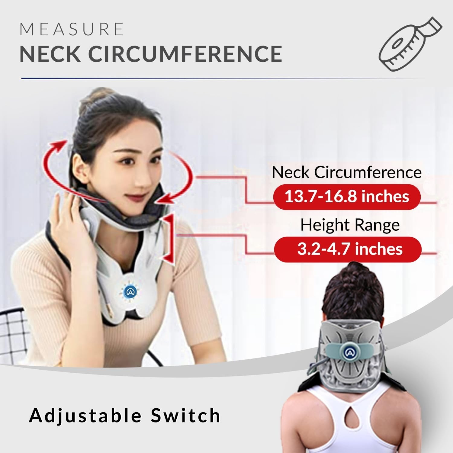 Neck Traction Device – Cervical Stretcher for Pain Relief & Spine Alignment – El