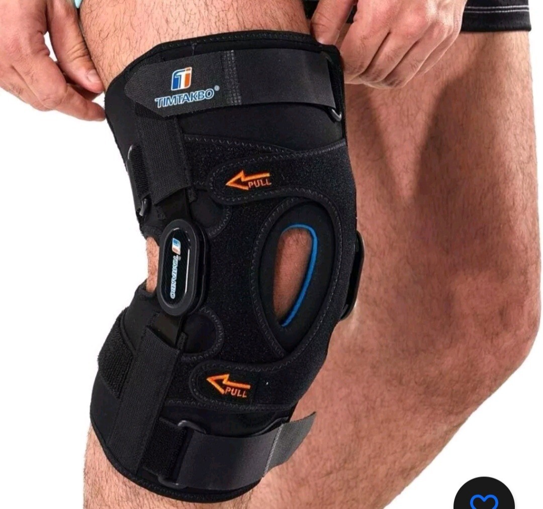 T TIMTAKBO Hinged Knee Brace,GEl Patella Support with Removable Dual Side(Sz S)