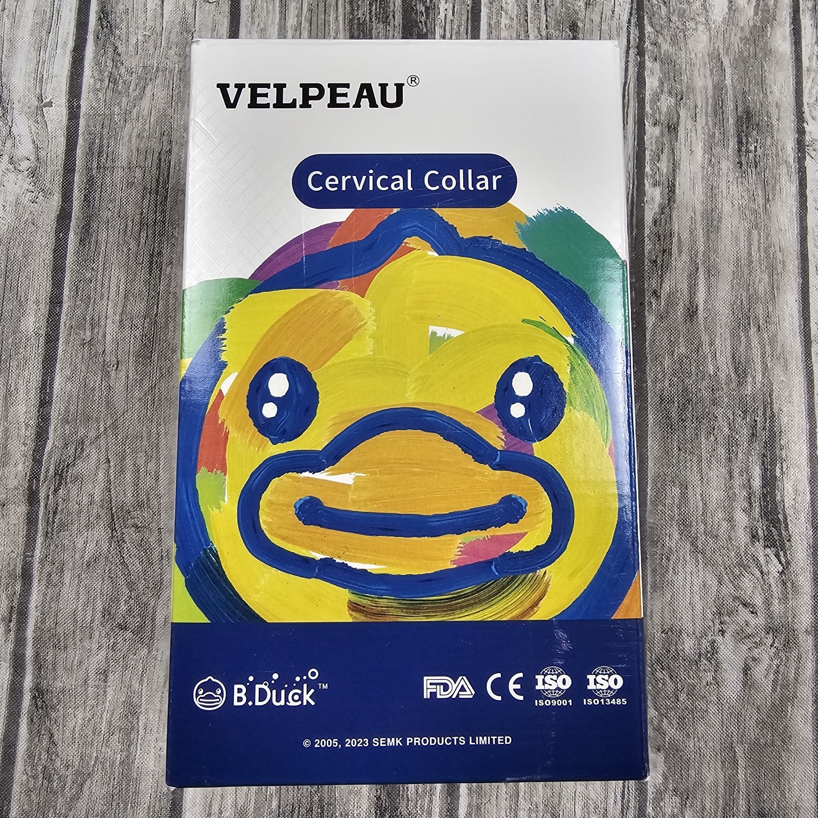 VELPEAU Kids Size M Soft Neck Cervival Collar Brace for Posture Correct B DUCK