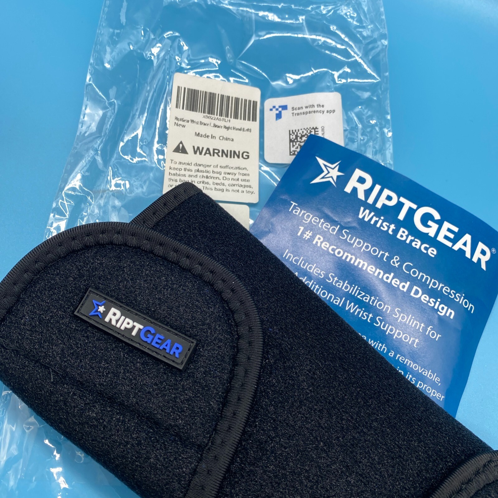 RiptGear “Right Wrist” Brace Support Compression Stabilization Adjustable NEW