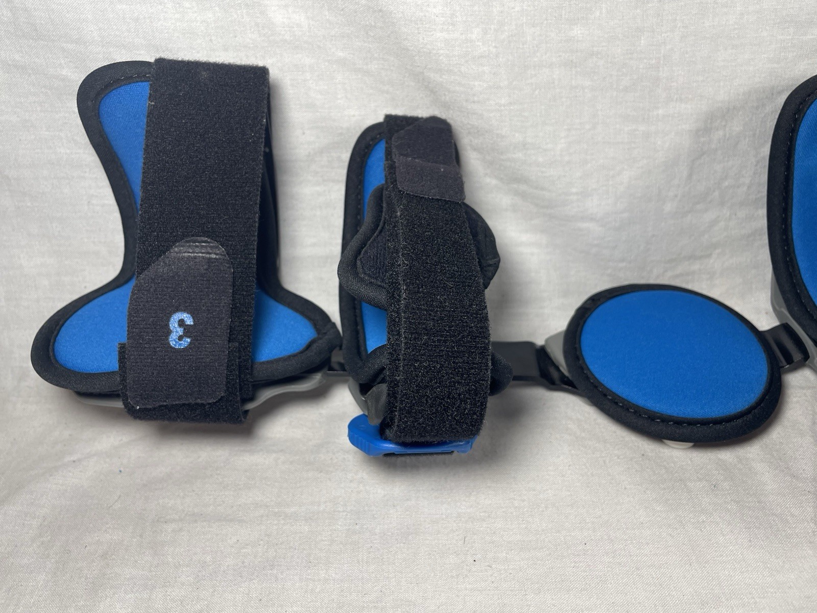 Össur Rebound Adjustable Arm Stabilization Brace Size 3 Gray Black Blue