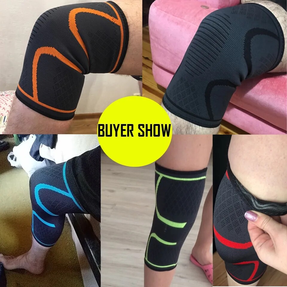 US Sports Compression Sleeves Knee Pads Elastic Knee Support Brace for Men Women