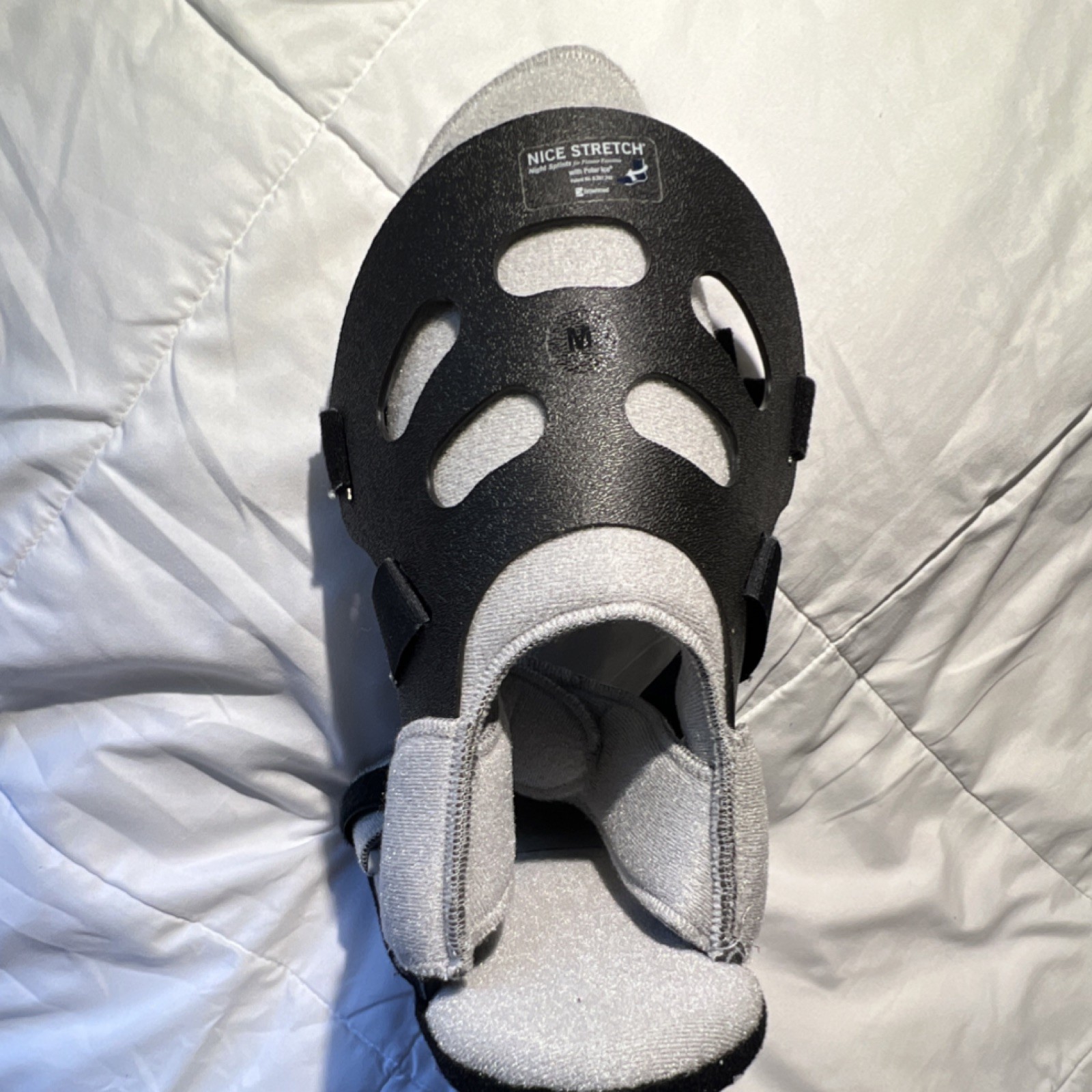 Nice Stretch Adjustable Orthopedic Boot Medium Black Gray for Foot Ankle Support