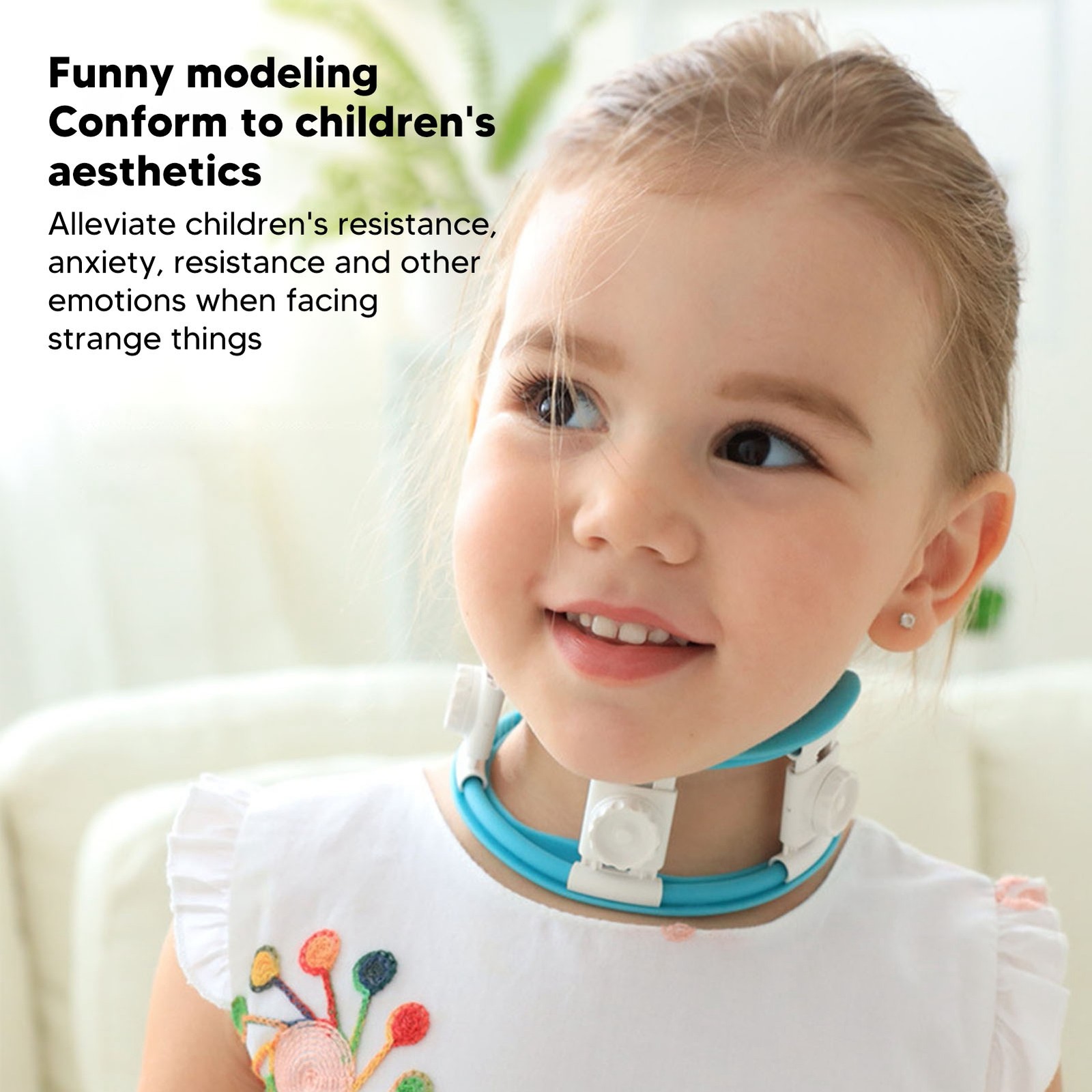Child Neck Support Brace Universal Size Adjustable Orthosis for Recovery Correct
