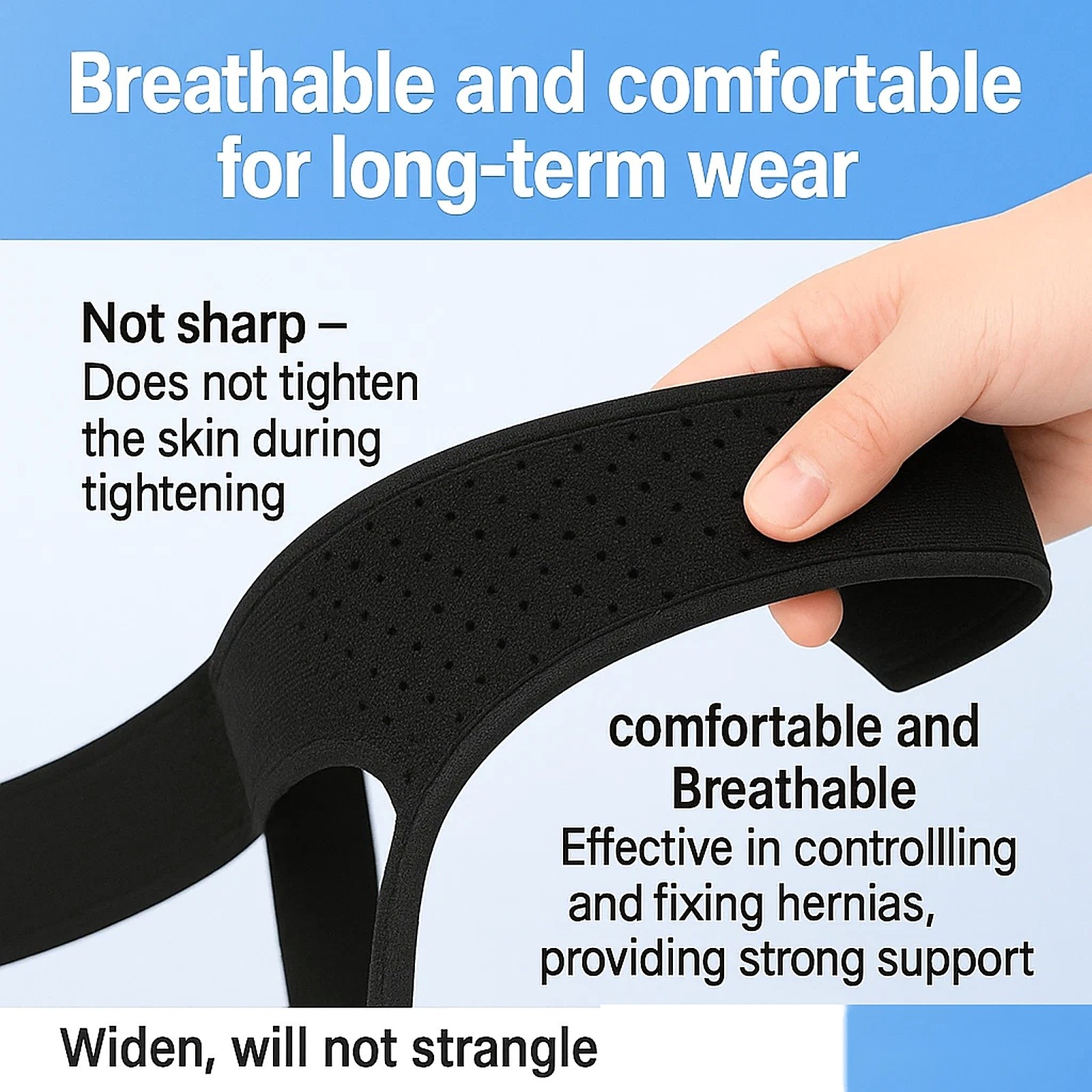 Hernia Support Belt for Men Inguinal Truss Groin Adjustable Compression Pads US