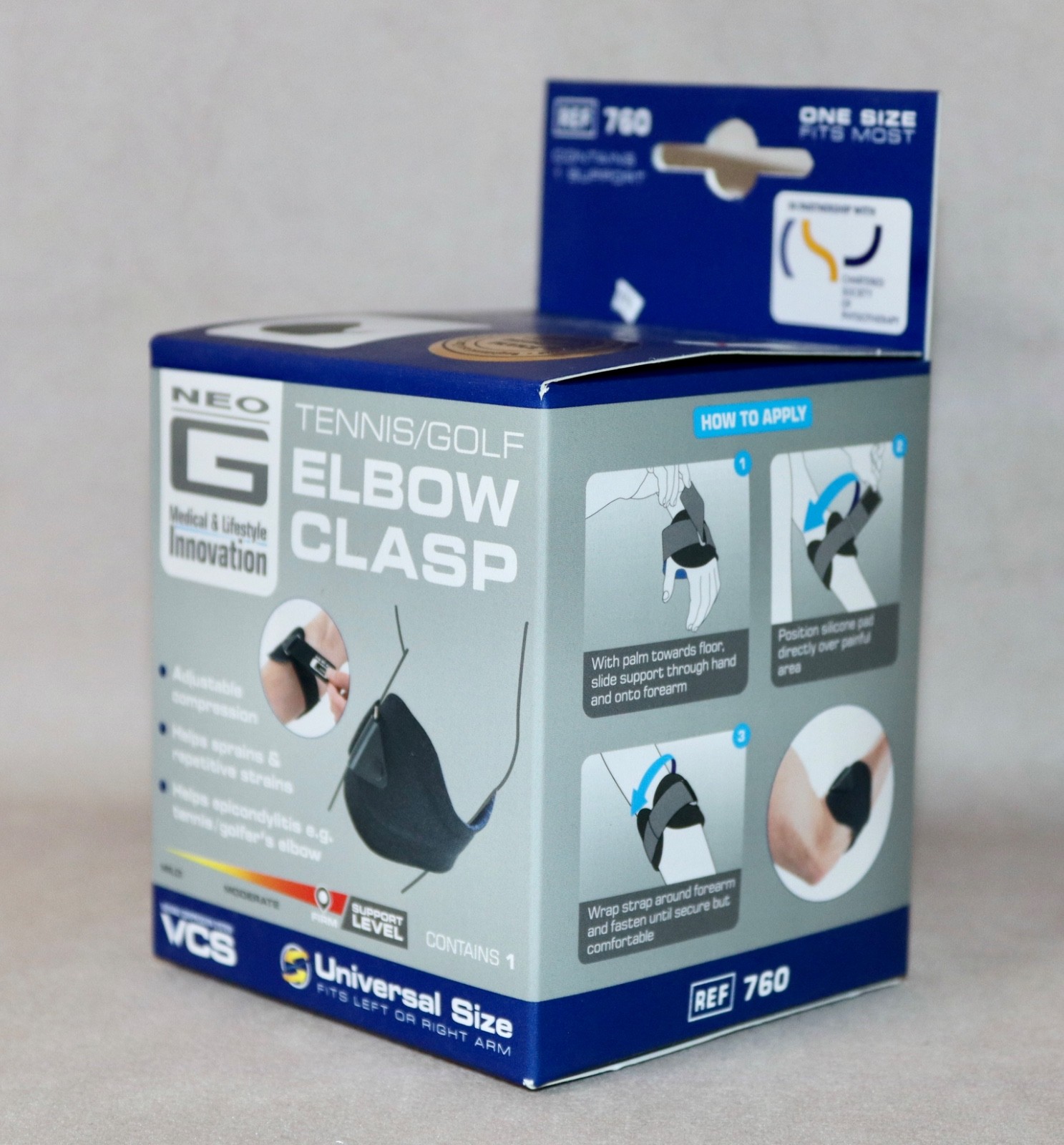 NEO G Medical & Lifestyle Innovation ~ Elbow Clasp ~ Tennis ~ Golf ~ Firm NEW
