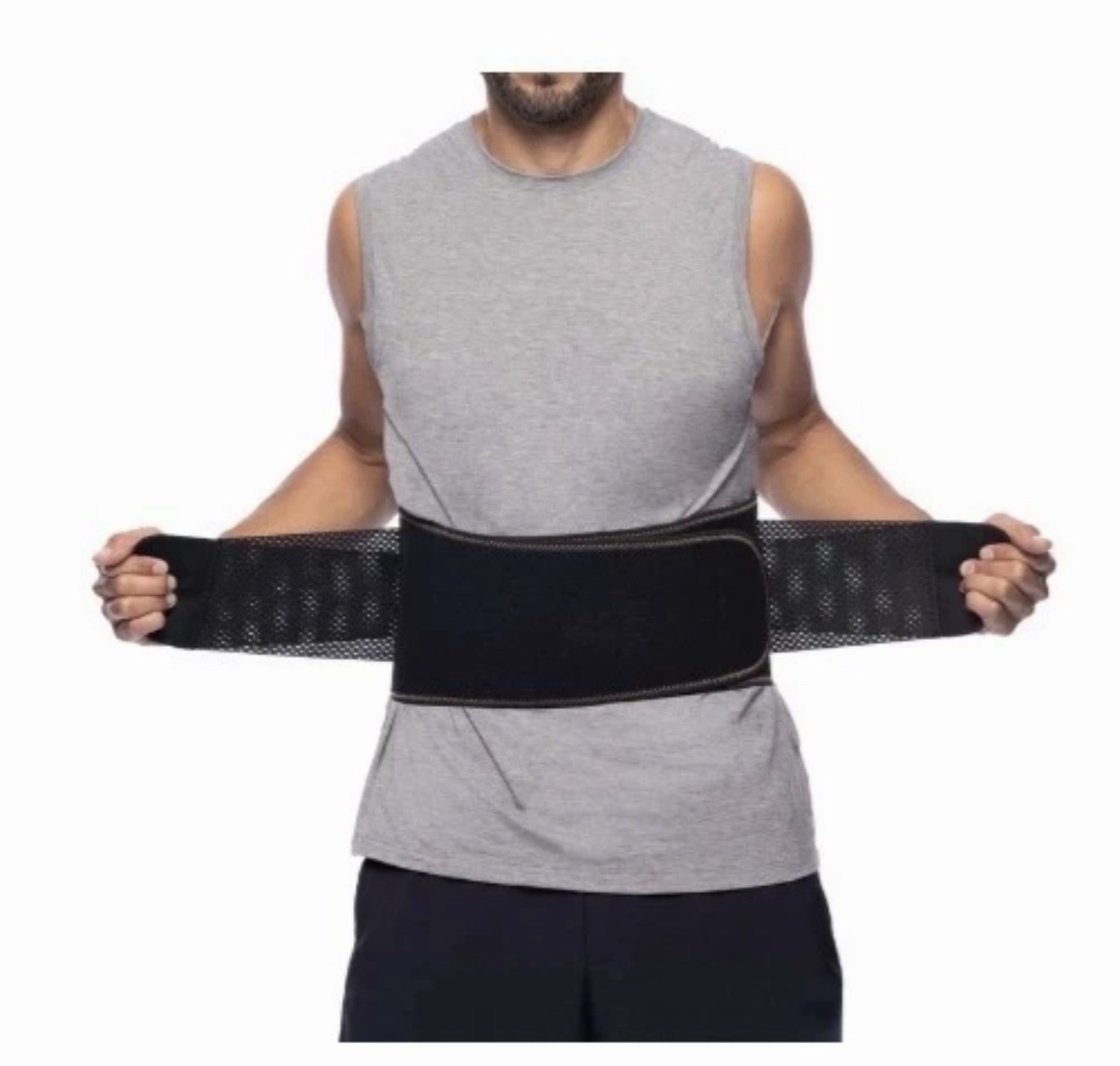 Copper Fit Elite Back Support AirFlow Adjustable Compression Double-Band 30-50″