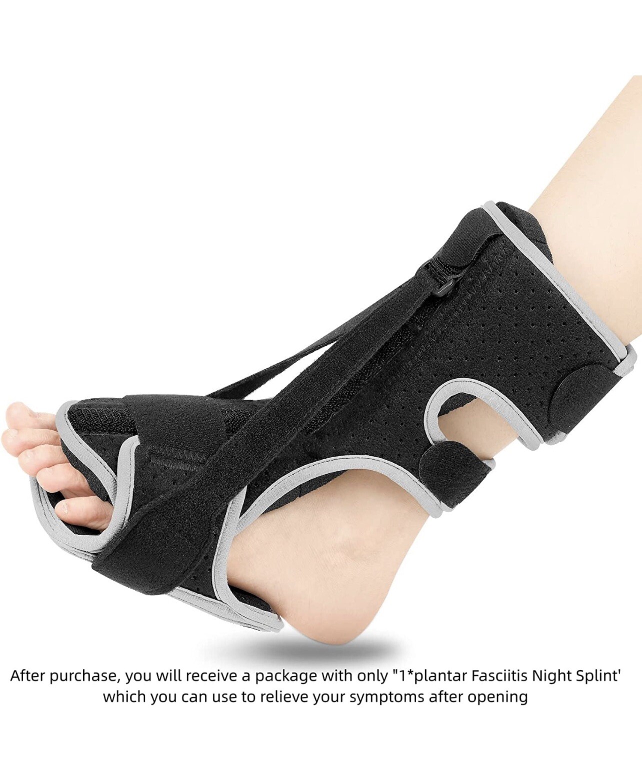 Plantar Fasciitis Night Splint Details 1 Pc Black