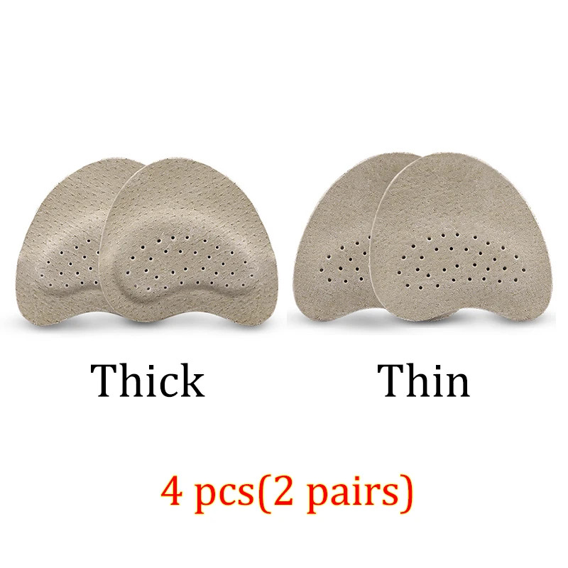 4pcs Sandals Anti-slip Stickers Leather Forefoot Pad Women High Heels Pain Relie