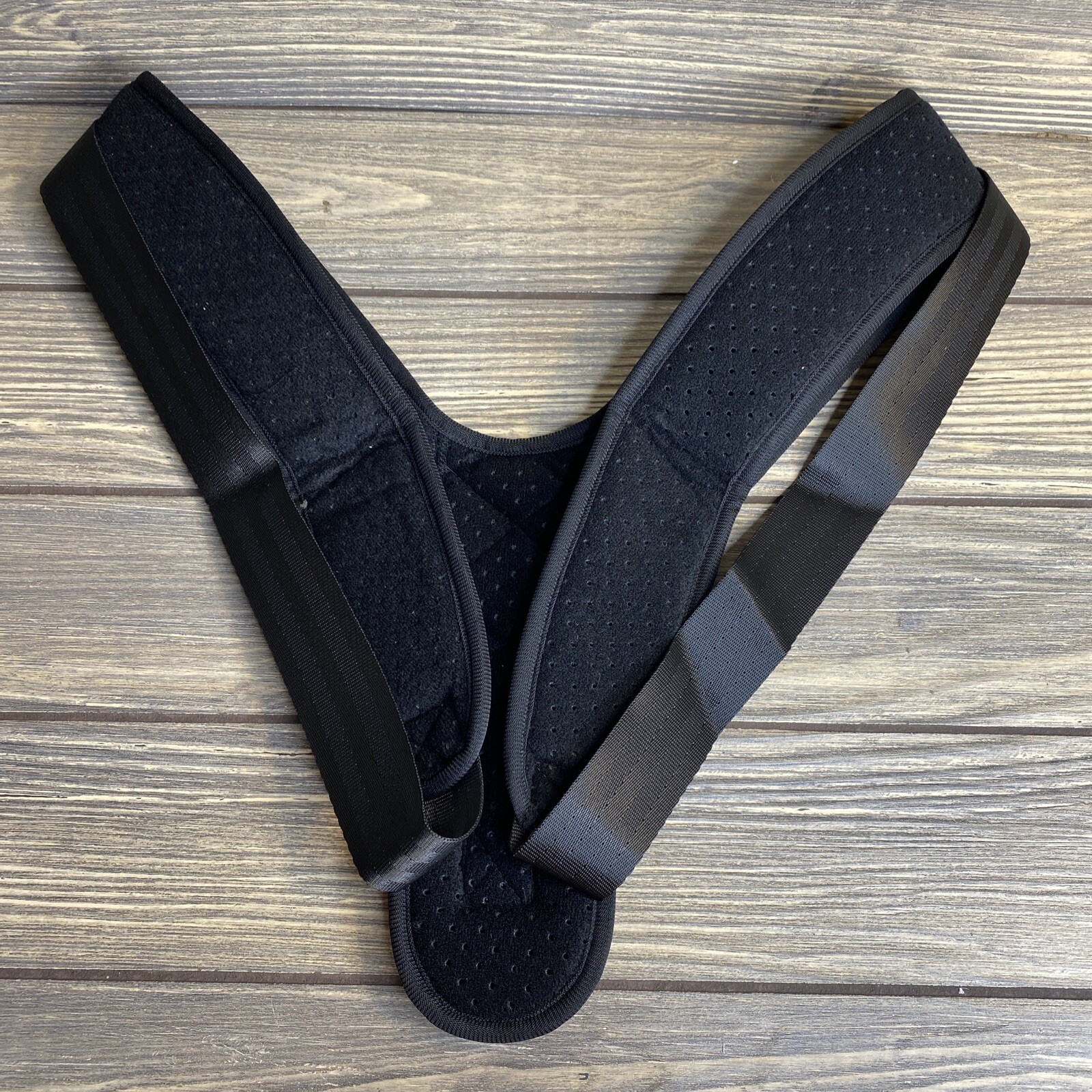 Simply Vigor Posture Corrector Shoulder Brace Adult Unisex Black Size Large