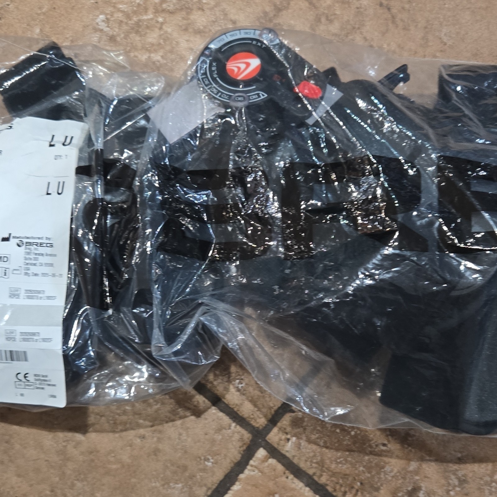 Breg Post-Op T-Scope Premier Knee Brace Adjustable Black LU MPN 08814