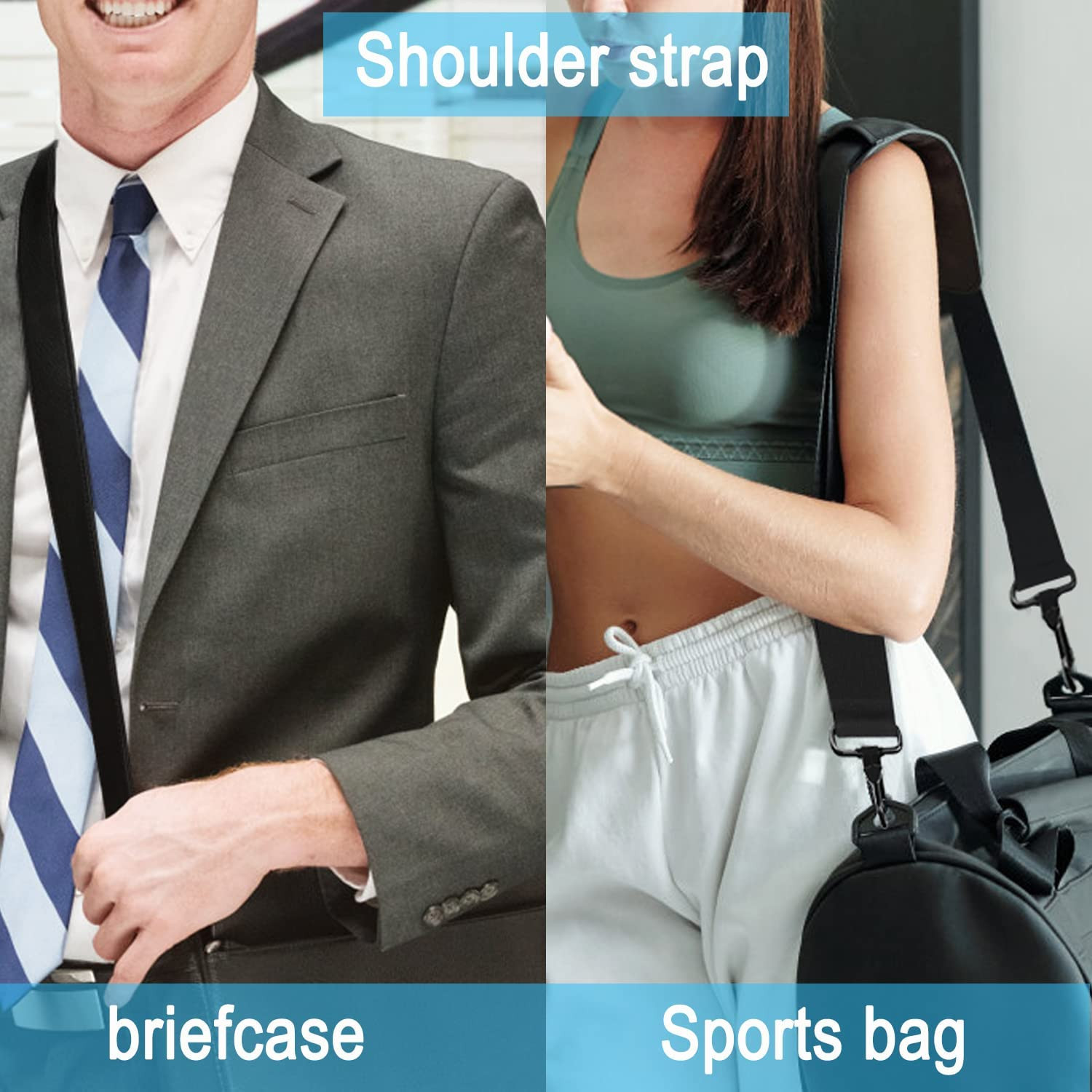 Shoulder Strap 56 Inch, Universal Adjustable Shoulder Belt Laptop Bag Shoulder
