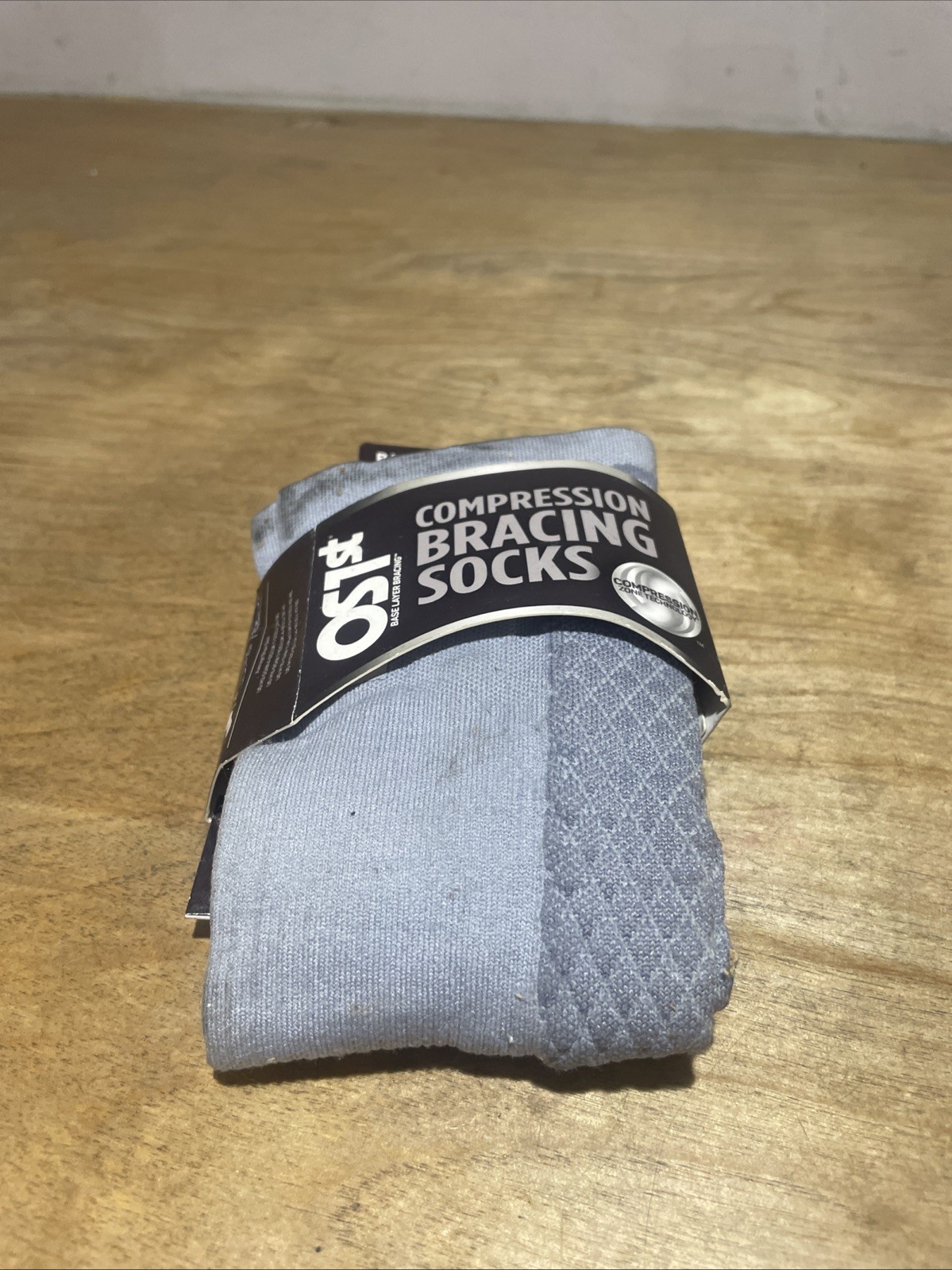 OS1st FS4 Compression Socks – Gray, Size Large